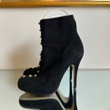 Bota Valentino Camurça Preto com Spikes