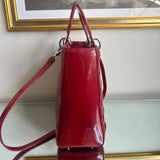 Bolsa Christian Dior Lady Dior Verniz Vinho G