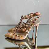 Scarpin Valentino Rockstud 1975 Multicolor