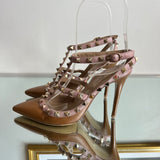 Scarpin Valentino Garavani Rockstud Nude