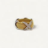 Anel Tiffany & Co X Rope 6 Fileiras com Diamantes