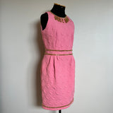 Vestido Moschino Pink com Correntes Gold