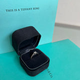 Anel Tiffany&Co com Diamante Princess 0.45ct e Brilhantes 0.10ct