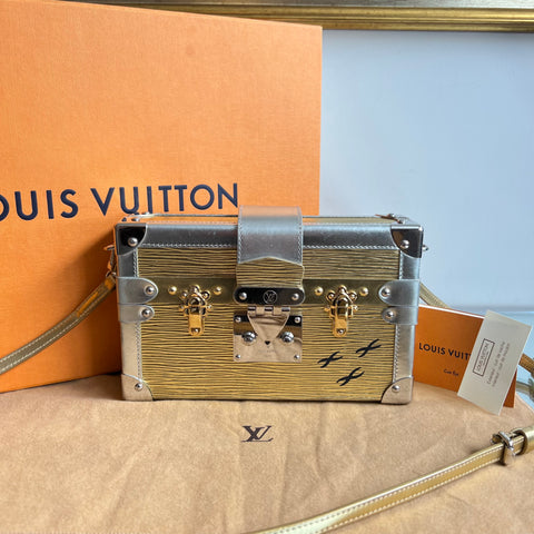 Bolsa Louis Vuitton Petite Malle Gold e Prata