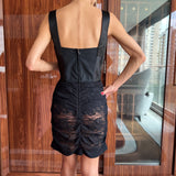 Vestido Dolce & Gabbana Preto com Saia de Renda