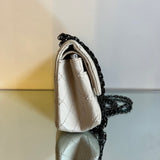 Bolsa Chanel Aged Calfskin Quilted com Ferragem Black