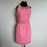 Vestido Moschino Pink com Correntes Gold