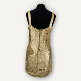 Vestido Blumarine Bordado Dourado