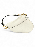 Bolsa Christian Dior Saddle With Strap White