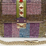 Bolsa Valentino Glass Crystal & Rockstud