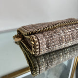 Bolsa Stella Mccartney em Tweed Ferragem Dourada