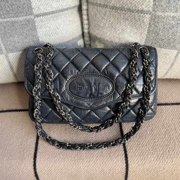 Bolsa Chanel Vintage Azul Marinho