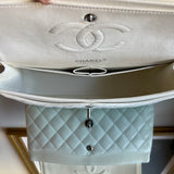 Bolsa Chanel Classic Double Flap Couro Lambskin Off White