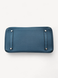 Bolsa Hermès Birkin 35 Azul Ferragem Palladium