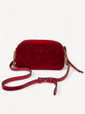 Bolsa Gucci Marmont Veludo Vermelho