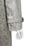 Trench Coat Burberry Laminated Lace In Pale Grey