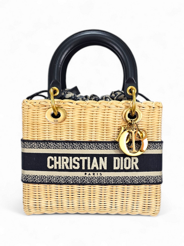 Bolsa Christian Dior Wicker Média