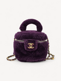 Bolsa Chanel Vanity Small Purple