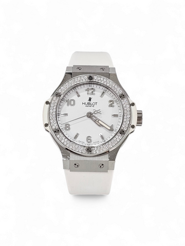 Relógio Hublot  Steel White com Diamante