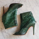 Open Boot Alexandre Birman Python Verde