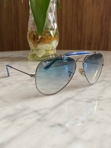 Óculos Ray Ban Azul Modelo Aviador