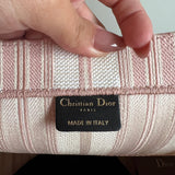 Bolsa Christian Dior Book Tote Rosa e Areia