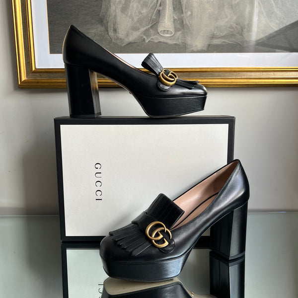 Loafer Gucci Preto com Franjas