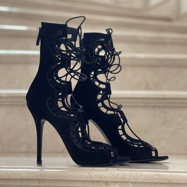 Ankle Boot Guiseppe Zanotti  em Camurça Preto