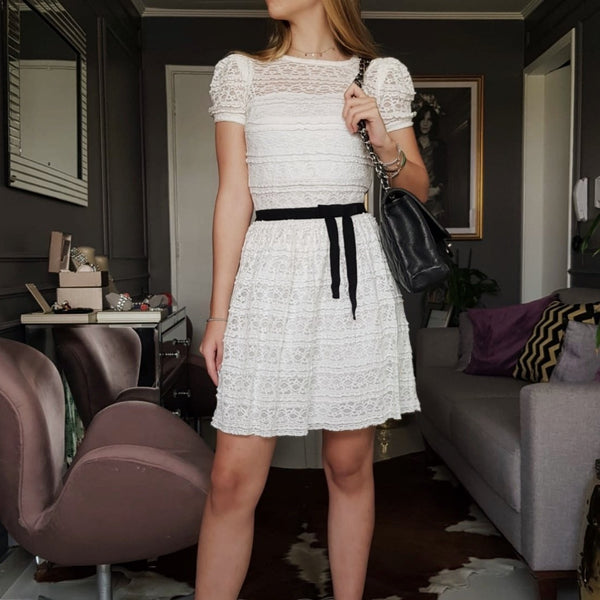 Vestido Red Valentino Renda Branco