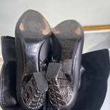 Bota Christian Dior Couro Preto Cannage