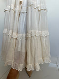 Vestido Zimmermann Longo Babados Off White