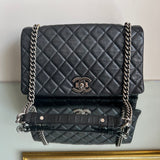 Bolsa Chanel City Rock Couro Preto